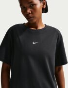 Nike Тениска с лого Черен/Бял