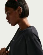 Nike Тениска с лого Черен/Бял