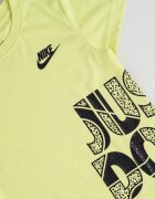 Nike Тениска с лого Черен/Лайм зелено