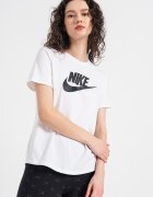 Nike Тениска с лого Essentials Бял