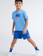 Nike Тениска с лого и къс панталон - 2 части Червен/Пастелносин/Кралско Синьо