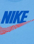 Nike Тениска с лого и къс панталон - 2 части Червен/Пастелносин/Кралско Синьо
