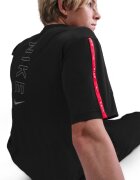 Nike Тениска с овално деколте и лого Черен