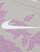 Nike Тениска с памук и къс панталон Светло сив/Tъмносив/Магента