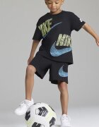 Nike Тениска с памук и лого и панталон - 2 части Пастелносин/Черен/Бледозелен