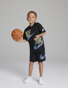 Nike Тениска с памук и лого и панталон - 2 части Пастелносин/Черен/Бледозелен