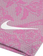 Nike Тениска с принт и къс клин Тъмнобежово/Бял/Магента