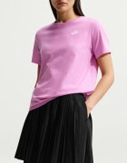 Nike Тениска Sportswear Club Essentials с овално деколте Пастелнорозов