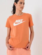 Nike Тениска Sportswear Essentials с лого Розова сьомга/Бял