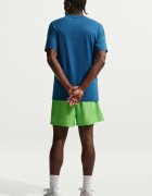 Nike Тениска Sportswear Swoosh с лого Лайм зелено/Син