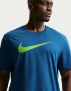Nike Тениска Sportswear Swoosh с лого Лайм зелено/Син