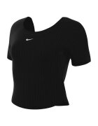 Nike Тениска W NSW NK CHLL KNT MRIB SS TOP-FN3664-010