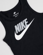 Nike Топ с лого Бял/Черен