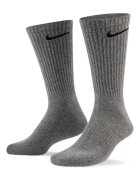 Nike Тренировъчни дълги чорапи Everyday - 6 чифта Черен/Сив меланж