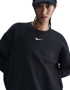 Nike Уголемен суитшърт с паднали ръкави Черен