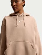 Nike Уголемено худи Phoenix с джоб кенгуру Бежов