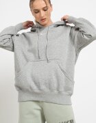 Nike Уголемено худи Phoenix с джоб кенгуру Сив меланж