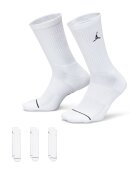 Nike Унисекс баскетболни чорапи - 3 чифта Бял
