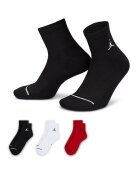 Nike Унисекс баскетболни чорапи - 3 чифта Червен/Бял/Черен