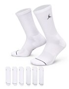 Nike Унисекс баскетболни дълги чорапи с лого - 6 чифта Бял