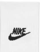 Nike Унисекс чирапи Everyday Essential - 3 чифта Бял/Избеляло черно
