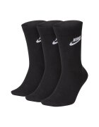 Nike Унисекс чирапи Everyday Essential - 3 чифта Черен