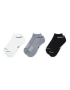 Nike Унисекс чорапи Jordan с лого - 3 чифта Бял/Черен/Сив меланж