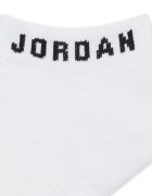 Nike Унисекс чорапи Jordan с лого - 3 чифта Бял/Черен/Сив меланж
