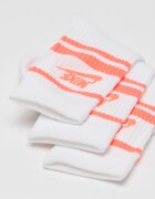 Nike Унисекс чорапи с лого - 3 чифта Бял/Неоново оранжево