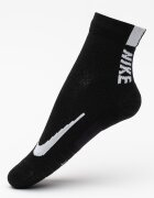 Nike Унисекс чорапи за бягане Multiplier - 2 чифта Бял/Черен