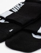 Nike Унисекс чорапи за бягане Multiplier - 2 чифта Бял/Черен