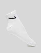 Nike Унисекс фитнес чорапи Everyday Lightweight с Dri-FIT - 3 чифта Бял