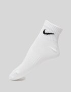 Nike Унисекс фитнес чорапи Everyday Lightweight с Dri-FIT - 3 чифта Бял