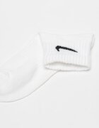 Nike Унисекс фитнес чорапи Everyday Lightweight с Dri-FIT - 3 чифта Бял