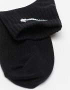 Nike Унисекс фитнес чорапи Everyday Lightweight с Dri-FIT - 3 чифта Черен