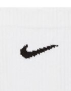 Nike Унисекс фитнес чорапи Everyday Plus - 3 чифта Бял