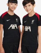 Nike Унисекс футболна тениска LFC с лого и контрасти Червен/Черен