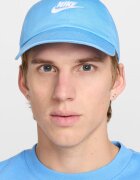 Nike Унисекс регулируема шапка Fly с бродирано лого Бял/Светлосин