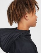 Nike Яке с качулка и джобове с цип Черен