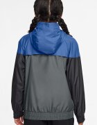 Nike Яке с качулка и джобове с цип Черен/Кралско Синьо/Tъмносив