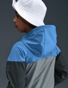 Nike Яке с качулка и джобове с цип Черен/Кралско Синьо/Tъмносив