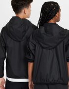 Nike Яке с качулка и три джоба Черен