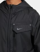 Nike Яке с качулка и три джоба Черен
