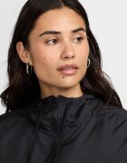 Nike Яке с качулка и UV защита Черен