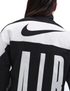 Nike Яке с цип и лого Бял/Черен