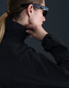 Nike Яке с яка и лого Бял/Избеляло черно