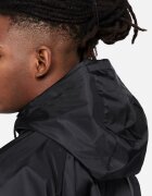 Nike Яке Windrunner с качулка и контрасти Черен