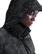 Nike Зимно яке с десен Черен/Бледозелен