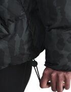 Nike Зимно яке с десен Черен/Бледозелен