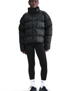 Nike Зимно яке с десен Черен/Бледозелен